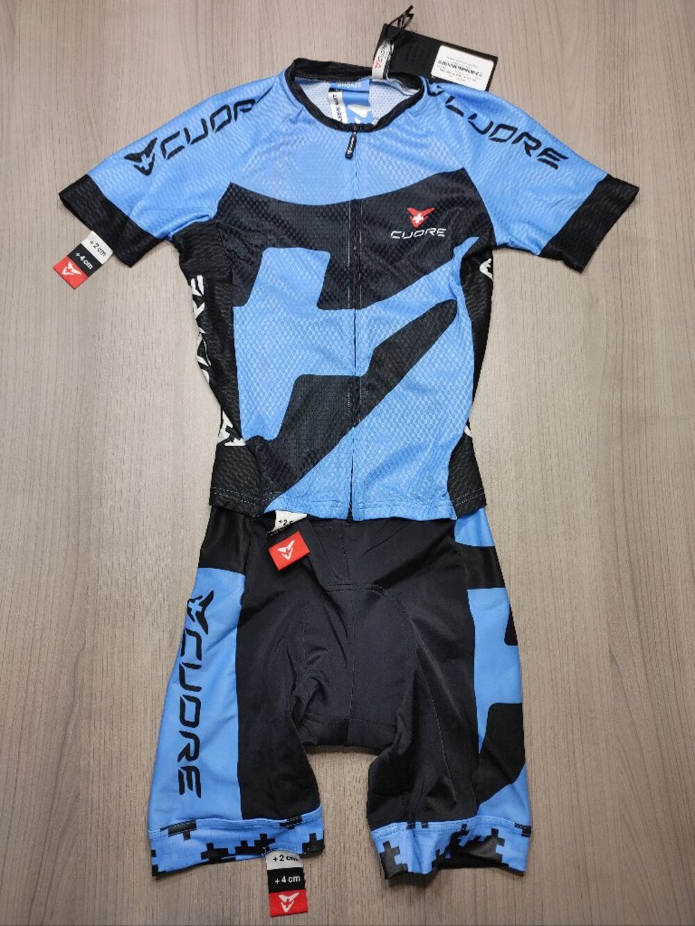 Men's Cuore Bronze Two-In-One Cycing Suit Size XS